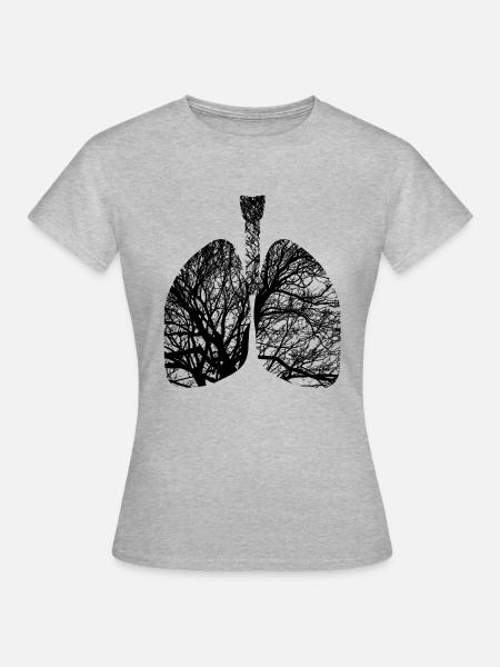 Lunge - Frauen T-Shirt - Grau meliert