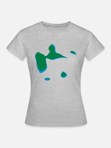 Guadeloupe - Frauen T-Shirt - Grau meliert