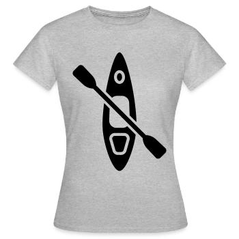 Kanu icon - Frauen T-Shirt - Grau meliert - Vorne - AI Model Female 172 dark (172cm)