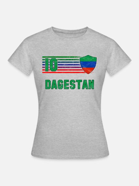 Dagestan Fußball Mannschaft - Frauen T-Shirt - Grau meliert