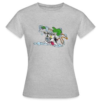 Machine à laver Machine à laver Wicked - T-shirt Femme - gris chiné - Devant - AI Model Female 172 dark (172cm)