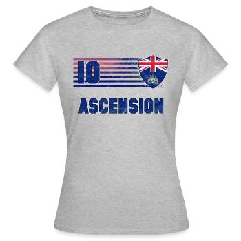 Équipe de football de l’Ascension - T-shirt Femme - gris chiné - Devant - AI Model Female 172 dark (172cm)