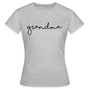 Grand-mère / Grand-mère / Grand-mère - T-shirt Femme - gris chiné - Devant - AI Model Female 172 dark (172cm)