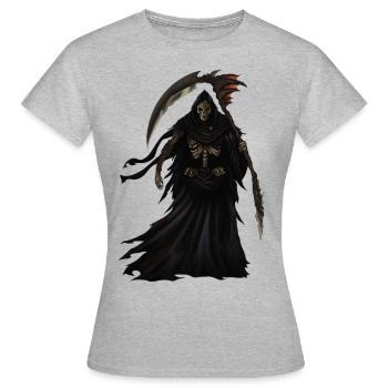 Grim Reaper 2 - Women's T-Shirt - heather grey - Front - AI Model Female 172 dark (172cm)