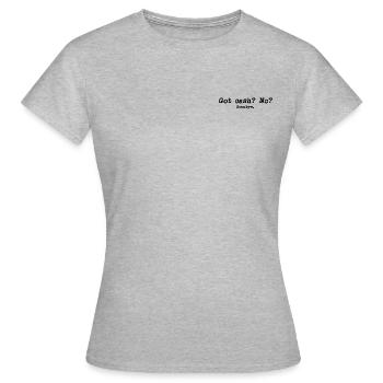Cash - Frauen T-Shirt - Grau meliert - Vorne - AI Model Female 172 dark (172cm)