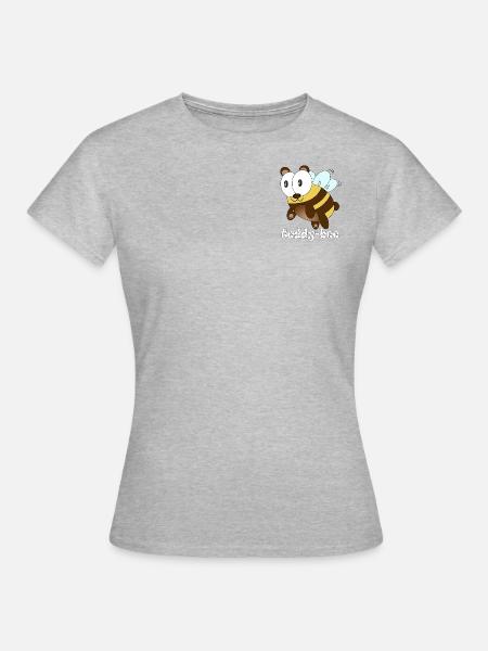 teddy bee - Frauen T-Shirt - Grau meliert