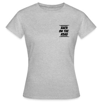Retour sur la route - T-shirt Femme - gris chiné - Devant - AI Model Female 172 dark (172cm)