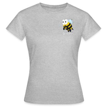 Just-BEE - Frauen T-Shirt - Grau meliert - Vorne - AI Model Female 172 dark (172cm)