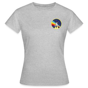 NASA STS 27 Badge - T-shirt Femme - gris chiné - Devant - AI Model Female 172 dark (172cm)