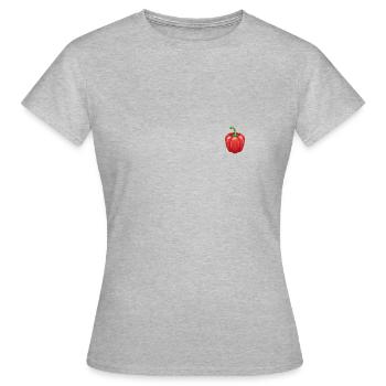 Paprika - Frauen T-Shirt - Grau meliert - Vorne - AI Model Female 172 dark (172cm)