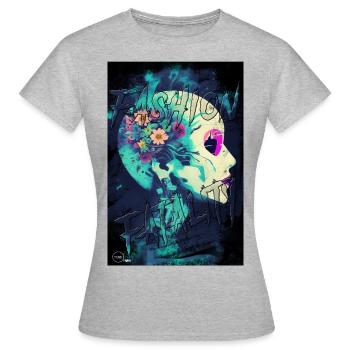 FASHION FATALITY 4 By Yume Origins - Women's T-Shirt - heather grey - Front - AI Model Female 172 dark (172cm)