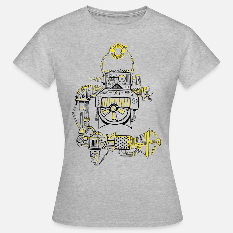 Plasmabuilder robot - Women's T-Shirt - heather grey