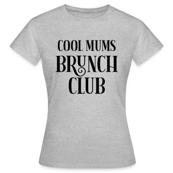 Cool Mums Brunch Club - Frauen T-Shirt - Grau meliert - Vorne - AI Model Female 172 dark (172cm)