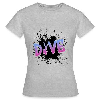 tauchen dive diver - Frauen T-Shirt - Grau meliert - Vorne - AI Model Female 172 dark (172cm)