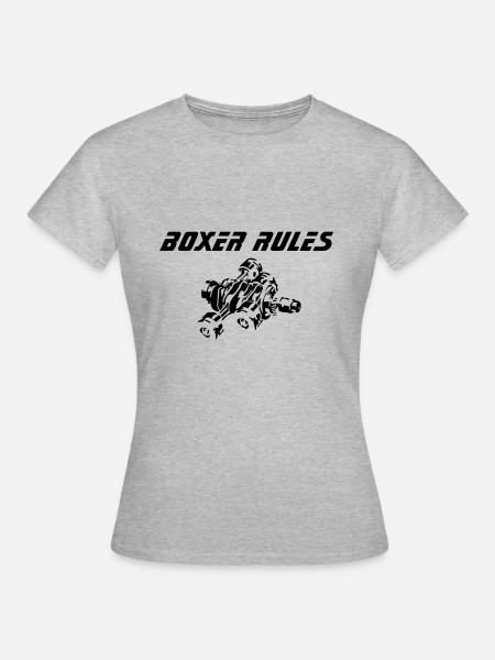 Boxer Rules - Frauen T-Shirt - Grau meliert