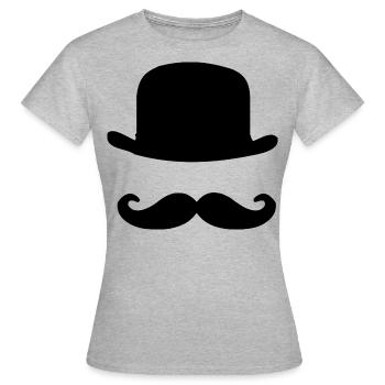 branché - T-shirt Femme - gris chiné - Devant - AI Model Female 172 dark (172cm)