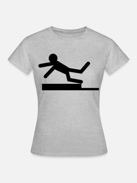 Unfall - Frauen T-Shirt - Grau meliert
