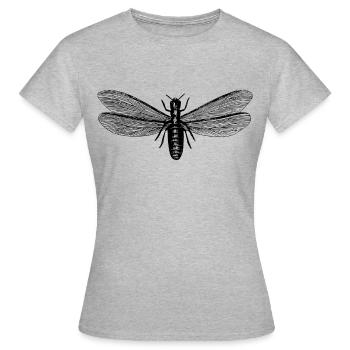 Insecte - T-shirt Femme - gris chiné - Devant - AI Model Female 172 dark (172cm)