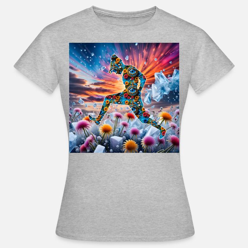 Flower Dancer - Women's T-Shirt - heather grey