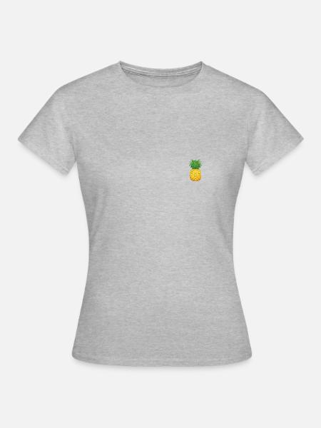 Ananas - Frauen T-Shirt - Grau meliert