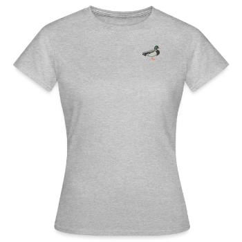 Canards colverts - T-shirt Femme - gris chiné - Devant - AI Model Female 172 dark (172cm)