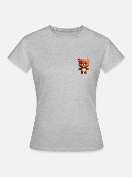Teddy Tom - Frauen T-Shirt - Grau meliert