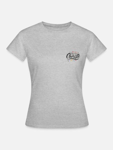 Chorister (written on the heart and on the choir) - Women's T-Shirt - heather grey
