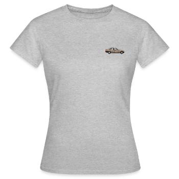 Klassiker der Fahrzeuggeschichte - Frauen T-Shirt - Grau meliert - Vorne - AI Model Female 172 dark (172cm)