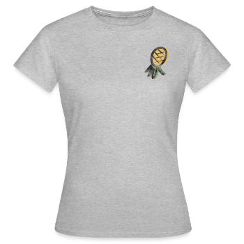 pineapple head down upside down pineapple messages - Women's T-Shirt - heather grey - Front - AI Model Female 172 dark (172cm)