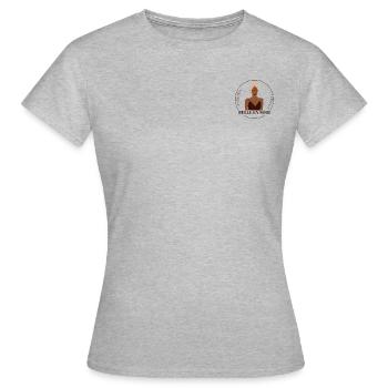 BELLE EN NOIR - Frauen T-Shirt - Grau meliert - Vorne - AI Model Female 172 dark (172cm)