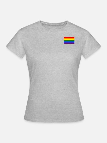 Gay Pride Flag svg - Frauen T-Shirt - Grau meliert