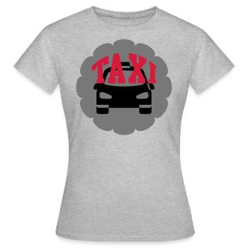 Taxi - Frauen T-Shirt - Grau meliert - Vorne - AI Model Female 172 dark (172cm)