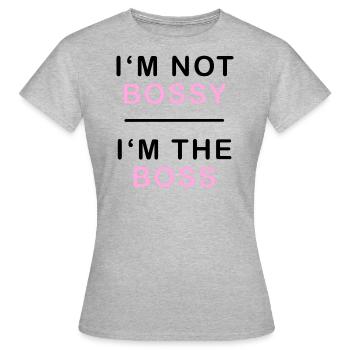 Patron - T-shirt Femme - gris chiné - Devant - AI Model Female 172 dark (172cm)