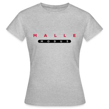 malle modus - Frauen T-Shirt - Grau meliert - Vorne - AI Model Female 172 dark (172cm)