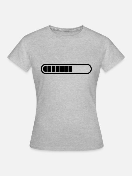 Laden - Frauen T-Shirt - Grau meliert