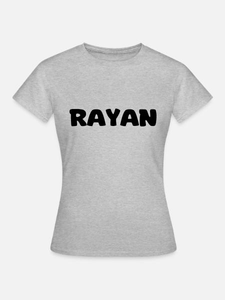 Name - Rayan - Frauen T-Shirt - Grau meliert