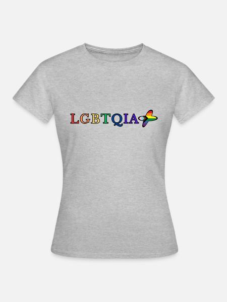 LGBTQIA+ - Frauen T-Shirt - Grau meliert