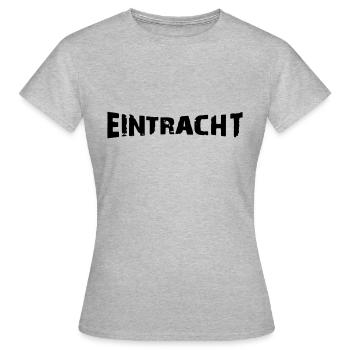 Eintracht 02 - Frauen T-Shirt - Grau meliert - Vorne - AI Model Female 172 dark (172cm)