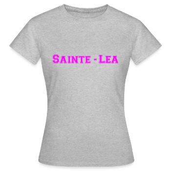 sainte Léa - T-shirt Femme - gris chiné - Devant - AI Model Female 172 dark (172cm)