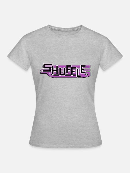 Shuffle - Frauen T-Shirt - Grau meliert