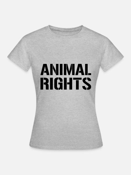 ANIMAL RIGHTS - Women's T-Shirt - heather grey