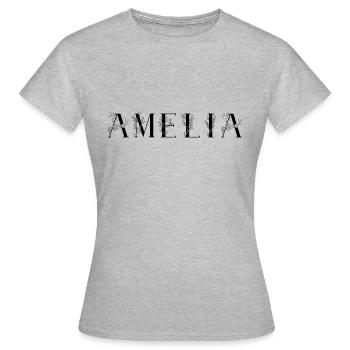 Nam - Amelia - Frauen T-Shirt - Grau meliert - Vorne - AI Model Female 172 dark (172cm)