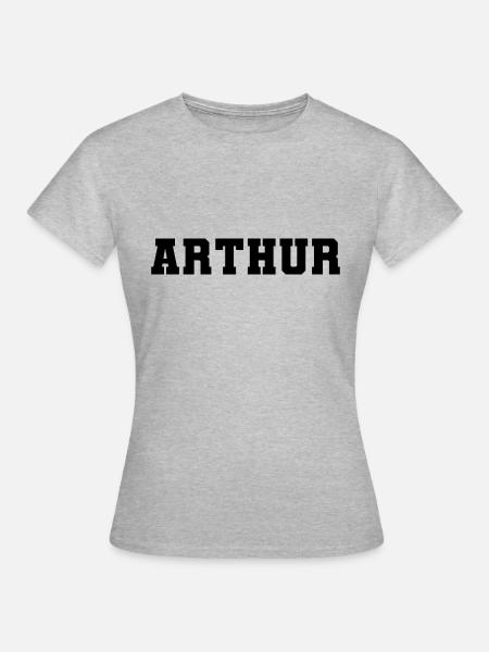 Name - Arthur - Frauen T-Shirt - Grau meliert