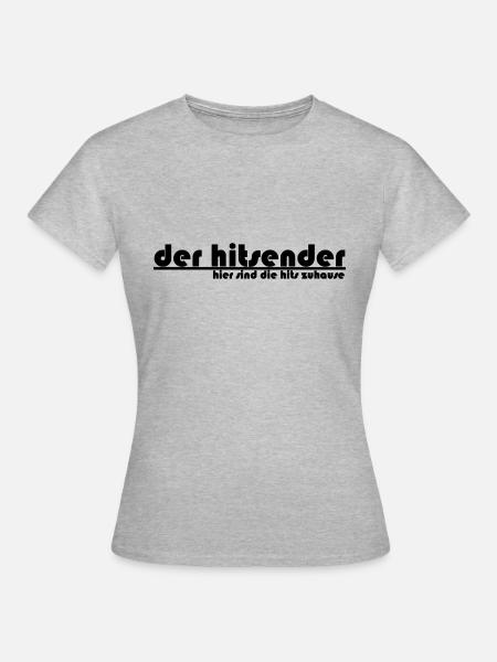 Hitsender_Logo - Frauen T-Shirt - Grau meliert