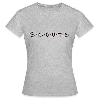 Scouts - Frauen T-Shirt - Grau meliert - Vorne - AI Model Female 172 dark (172cm)