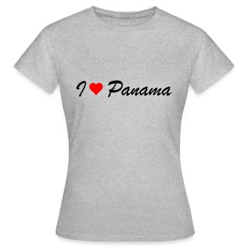 Panama - Frauen T-Shirt - Grau meliert - Vorne - AI Model Female 172 dark (172cm)