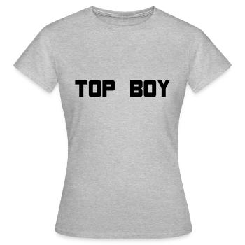 top boy - Frauen T-Shirt - Grau meliert - Vorne - AI Model Female 172 dark (172cm)