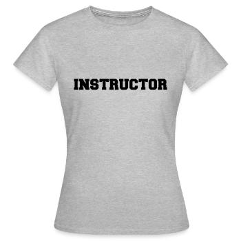 Instructor - Frauen T-Shirt - Grau meliert - Vorne - AI Model Female 172 dark (172cm)