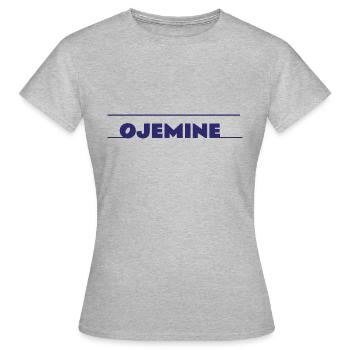 Ojmine - T-shirt Femme - gris chiné - Devant - AI Model Female 172 dark (172cm)