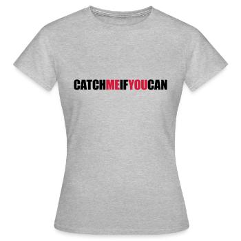 Rapide Catch Me - T-shirt Femme - gris chiné - Devant - AI Model Female 172 dark (172cm)